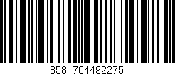 Código de barras (EAN, GTIN, SKU, ISBN): '8581704492275'
