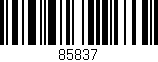 Código de barras (EAN, GTIN, SKU, ISBN): '85837'