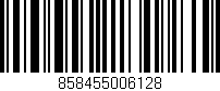 Código de barras (EAN, GTIN, SKU, ISBN): '858455006128'