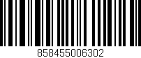 Código de barras (EAN, GTIN, SKU, ISBN): '858455006302'