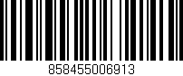Código de barras (EAN, GTIN, SKU, ISBN): '858455006913'