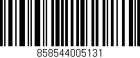 Código de barras (EAN, GTIN, SKU, ISBN): '858544005131'