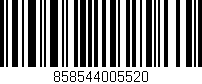 Código de barras (EAN, GTIN, SKU, ISBN): '858544005520'