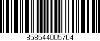 Código de barras (EAN, GTIN, SKU, ISBN): '858544005704'
