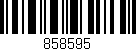 Código de barras (EAN, GTIN, SKU, ISBN): '858595'