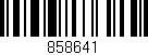 Código de barras (EAN, GTIN, SKU, ISBN): '858641'