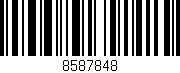 Código de barras (EAN, GTIN, SKU, ISBN): '8587848'