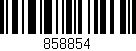 Código de barras (EAN, GTIN, SKU, ISBN): '858854'
