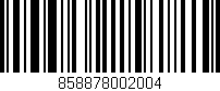 Código de barras (EAN, GTIN, SKU, ISBN): '858878002004'