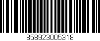Código de barras (EAN, GTIN, SKU, ISBN): '858923005318'