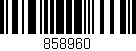 Código de barras (EAN, GTIN, SKU, ISBN): '858960'