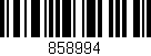 Código de barras (EAN, GTIN, SKU, ISBN): '858994'