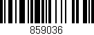 Código de barras (EAN, GTIN, SKU, ISBN): '859036'