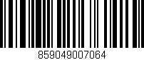 Código de barras (EAN, GTIN, SKU, ISBN): '859049007064'
