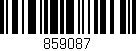 Código de barras (EAN, GTIN, SKU, ISBN): '859087'