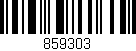 Código de barras (EAN, GTIN, SKU, ISBN): '859303'