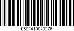 Código de barras (EAN, GTIN, SKU, ISBN): '8593410043276'