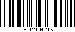 Código de barras (EAN, GTIN, SKU, ISBN): '8593410044105'
