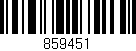 Código de barras (EAN, GTIN, SKU, ISBN): '859451'