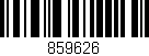 Código de barras (EAN, GTIN, SKU, ISBN): '859626'