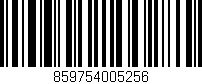 Código de barras (EAN, GTIN, SKU, ISBN): '859754005256'
