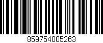 Código de barras (EAN, GTIN, SKU, ISBN): '859754005263'