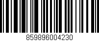 Código de barras (EAN, GTIN, SKU, ISBN): '859896004230'