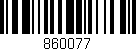 Código de barras (EAN, GTIN, SKU, ISBN): '860077'