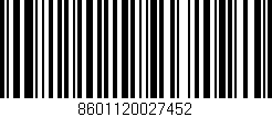 Código de barras (EAN, GTIN, SKU, ISBN): '8601120027452'