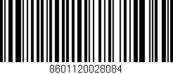 Código de barras (EAN, GTIN, SKU, ISBN): '8601120028084'