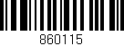 Código de barras (EAN, GTIN, SKU, ISBN): '860115'