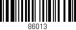 Código de barras (EAN, GTIN, SKU, ISBN): '86013'