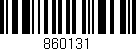 Código de barras (EAN, GTIN, SKU, ISBN): '860131'