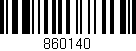 Código de barras (EAN, GTIN, SKU, ISBN): '860140'