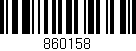 Código de barras (EAN, GTIN, SKU, ISBN): '860158'