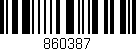 Código de barras (EAN, GTIN, SKU, ISBN): '860387'