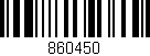 Código de barras (EAN, GTIN, SKU, ISBN): '860450'