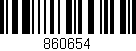 Código de barras (EAN, GTIN, SKU, ISBN): '860654'