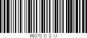 Código de barras (EAN, GTIN, SKU, ISBN): '86070_0_0_U'