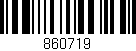 Código de barras (EAN, GTIN, SKU, ISBN): '860719'