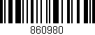 Código de barras (EAN, GTIN, SKU, ISBN): '860980'