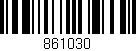Código de barras (EAN, GTIN, SKU, ISBN): '861030'
