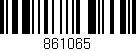 Código de barras (EAN, GTIN, SKU, ISBN): '861065'