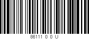 Código de barras (EAN, GTIN, SKU, ISBN): '86111_0_0_U'