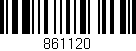 Código de barras (EAN, GTIN, SKU, ISBN): '861120'