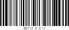 Código de barras (EAN, GTIN, SKU, ISBN): '86112_0_0_U'