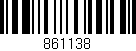 Código de barras (EAN, GTIN, SKU, ISBN): '861138'