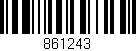 Código de barras (EAN, GTIN, SKU, ISBN): '861243'