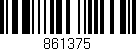 Código de barras (EAN, GTIN, SKU, ISBN): '861375'