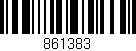 Código de barras (EAN, GTIN, SKU, ISBN): '861383'